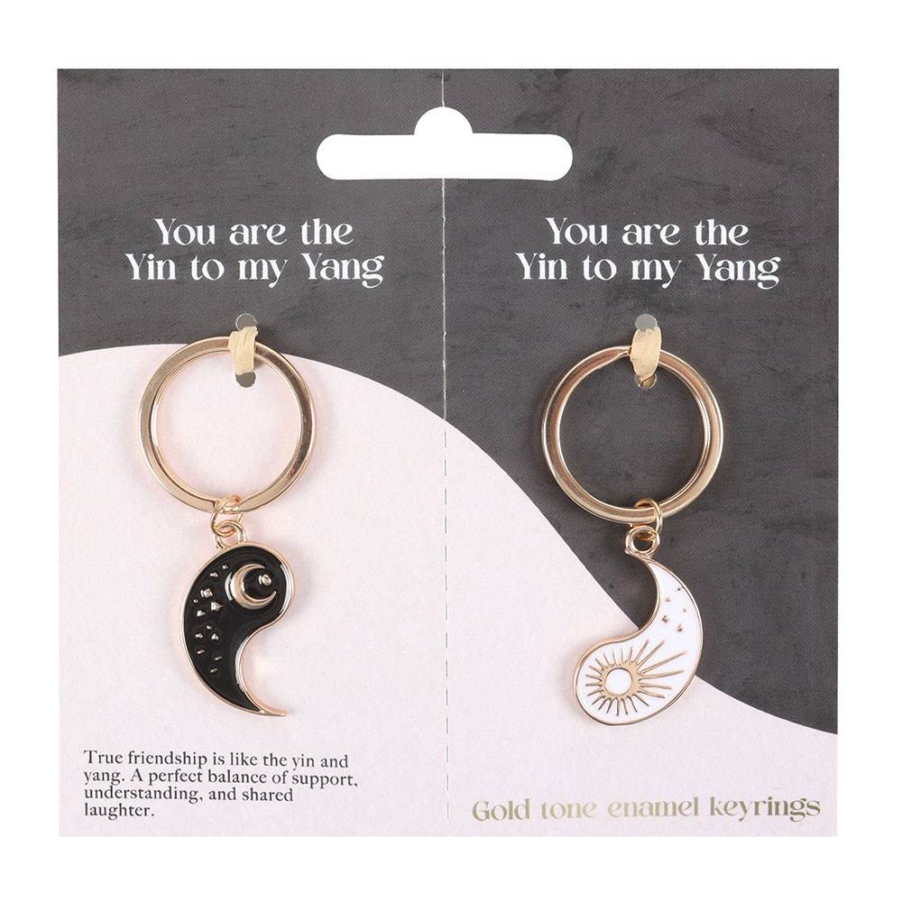 Something Different - Pair of Yin Yang Best Friend Schlüsselring - Schwarz/Weiß